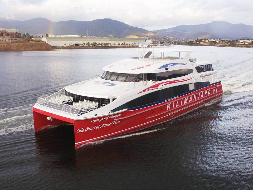 High-speed passenger ferry from Dar es Salaam to Stone Town Zanzibar
