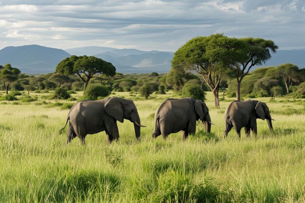 Dramatic skies and emerald plains during green season private safari