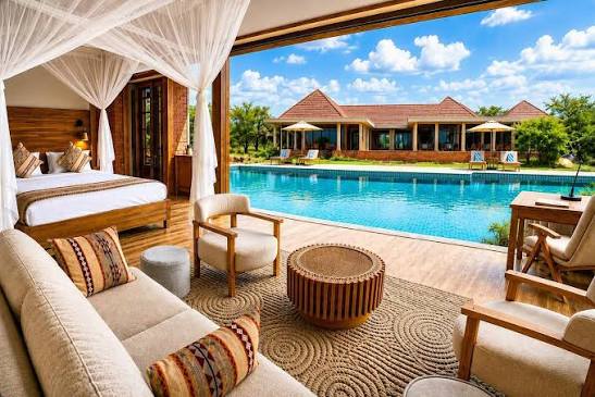 Luxury Ngorongoro lodge accommodation on Private Affordable Safari from Arusha