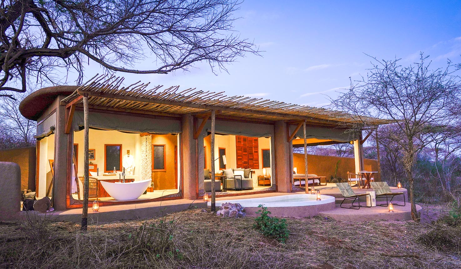 Luxury tented camp in Ruaha National Park