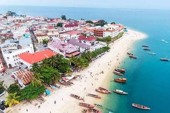 Relaxing Pristine Zanzibar Beach After Safari